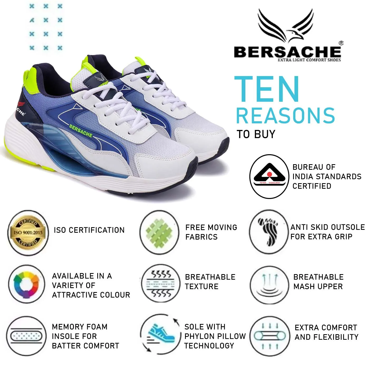 Bersache Lightweight Casual Sneaker Shoes For Men-9071