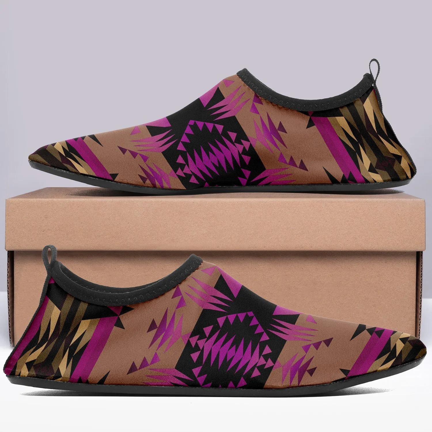 Between the Mountains Berry Sockamoccs Slip On Shoes