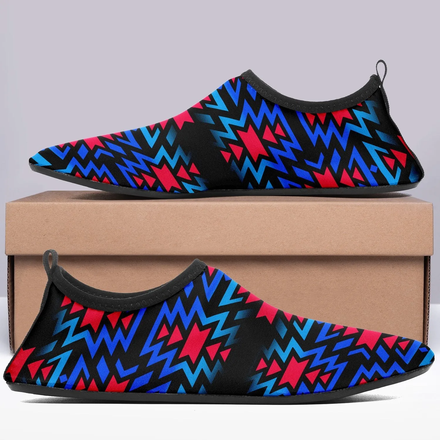 Black Fire Dragonfly Sockamoccs Slip On Shoes