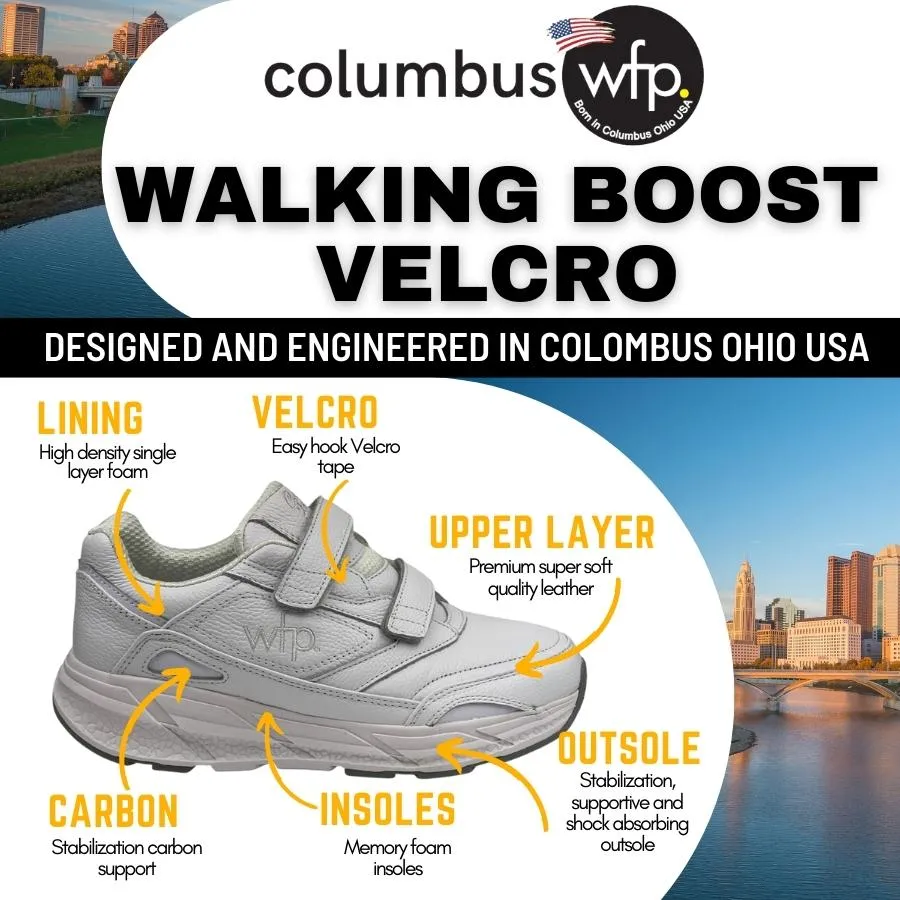 Columbus WFP Walking Boost Shoes for Women - Extra Comfortable Everyday Shoe w/Strap Closure