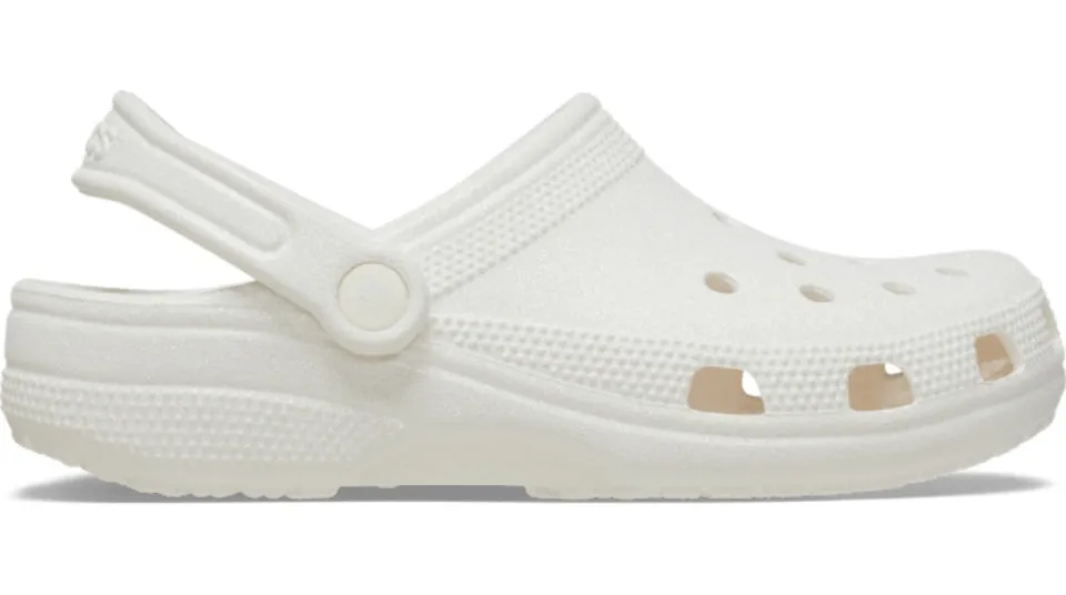 Crocs Classic Glitter Clog White
