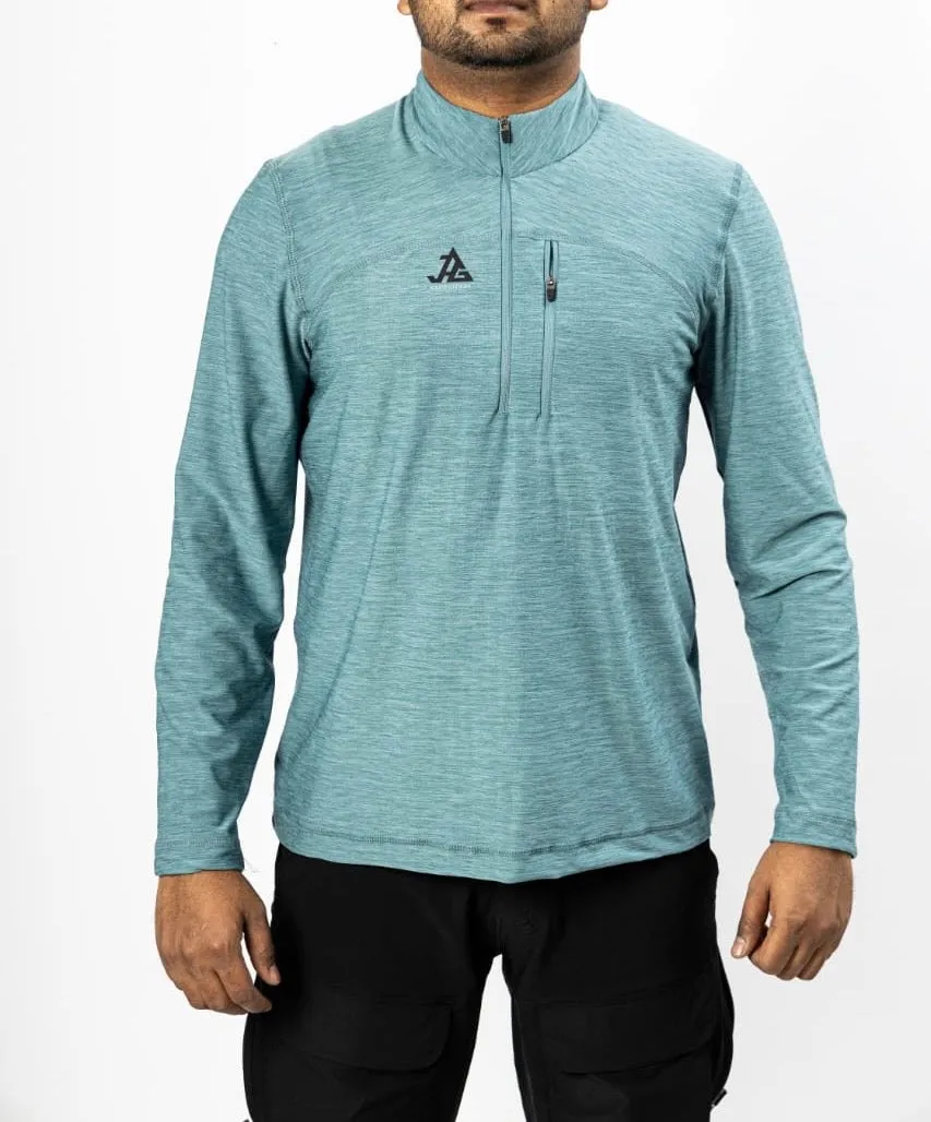 JAG Summit Seeker Series Full Sleeves Tshirt | UPF 50  Protection | Hiking Tshirt | Trekking Tshirt | Teal