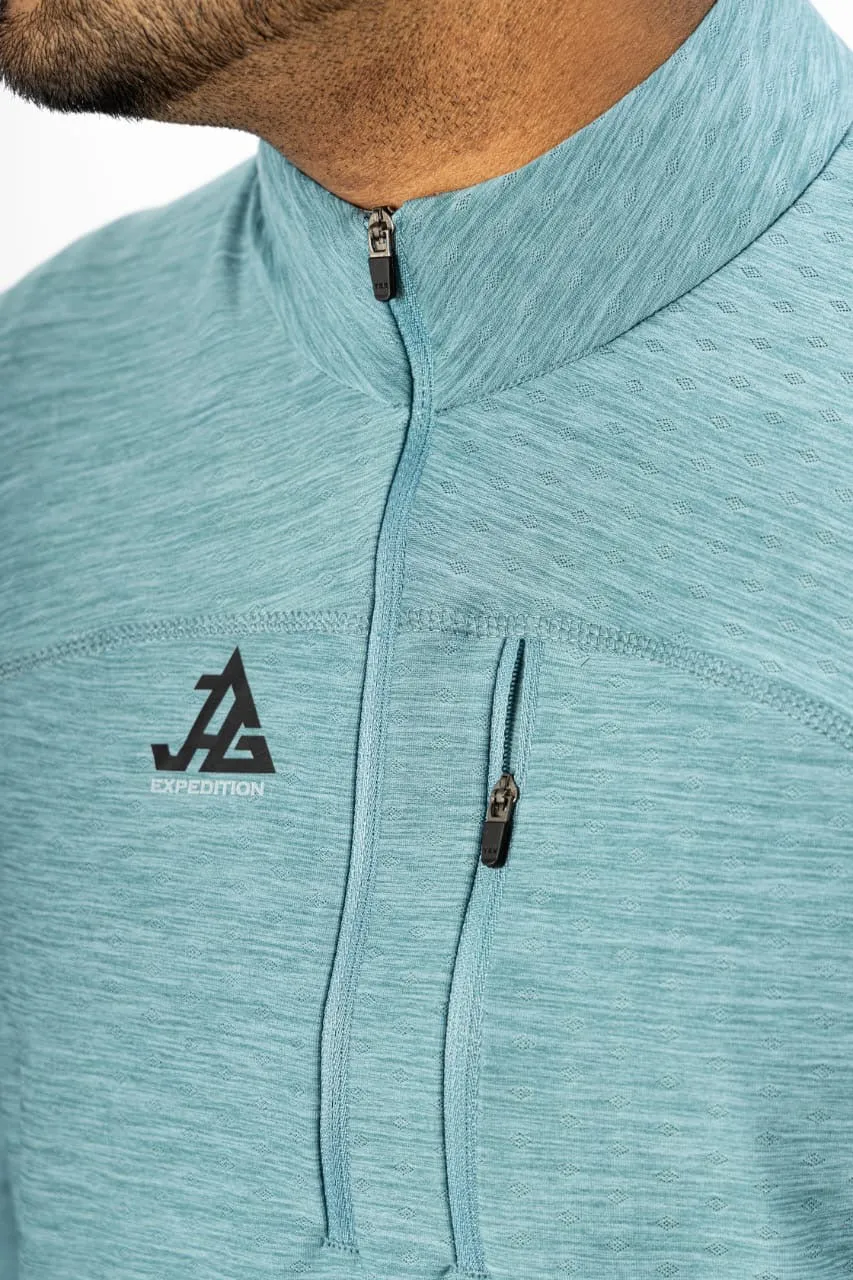 JAG Summit Seeker Series Full Sleeves Tshirt | UPF 50  Protection | Hiking Tshirt | Trekking Tshirt | Teal