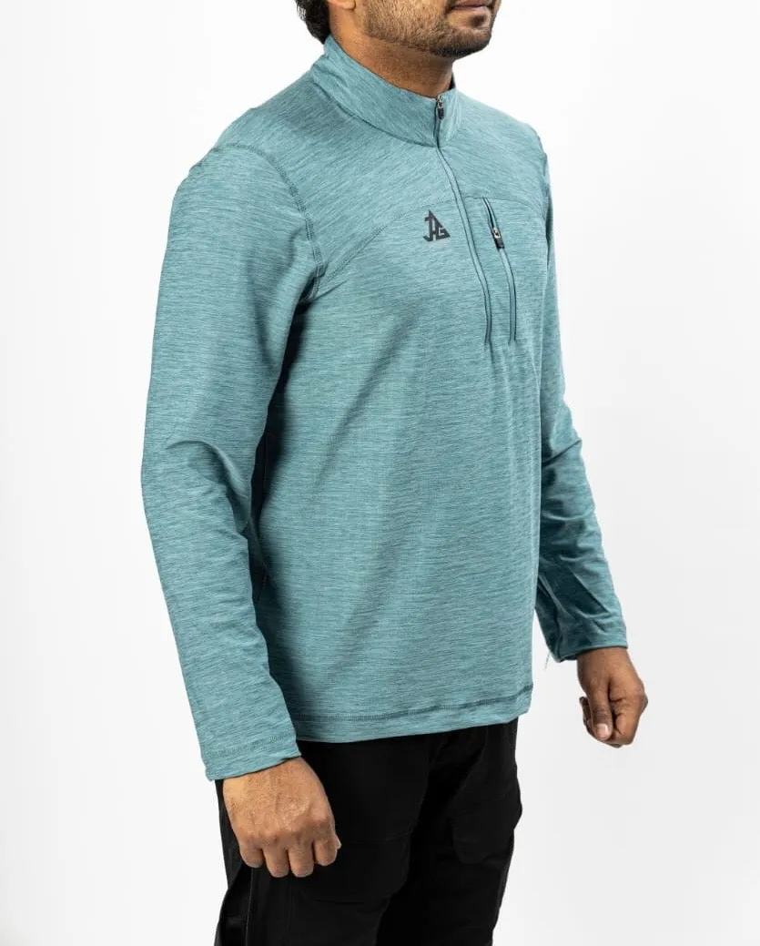 JAG Summit Seeker Series Full Sleeves Tshirt | UPF 50  Protection | Hiking Tshirt | Trekking Tshirt | Teal