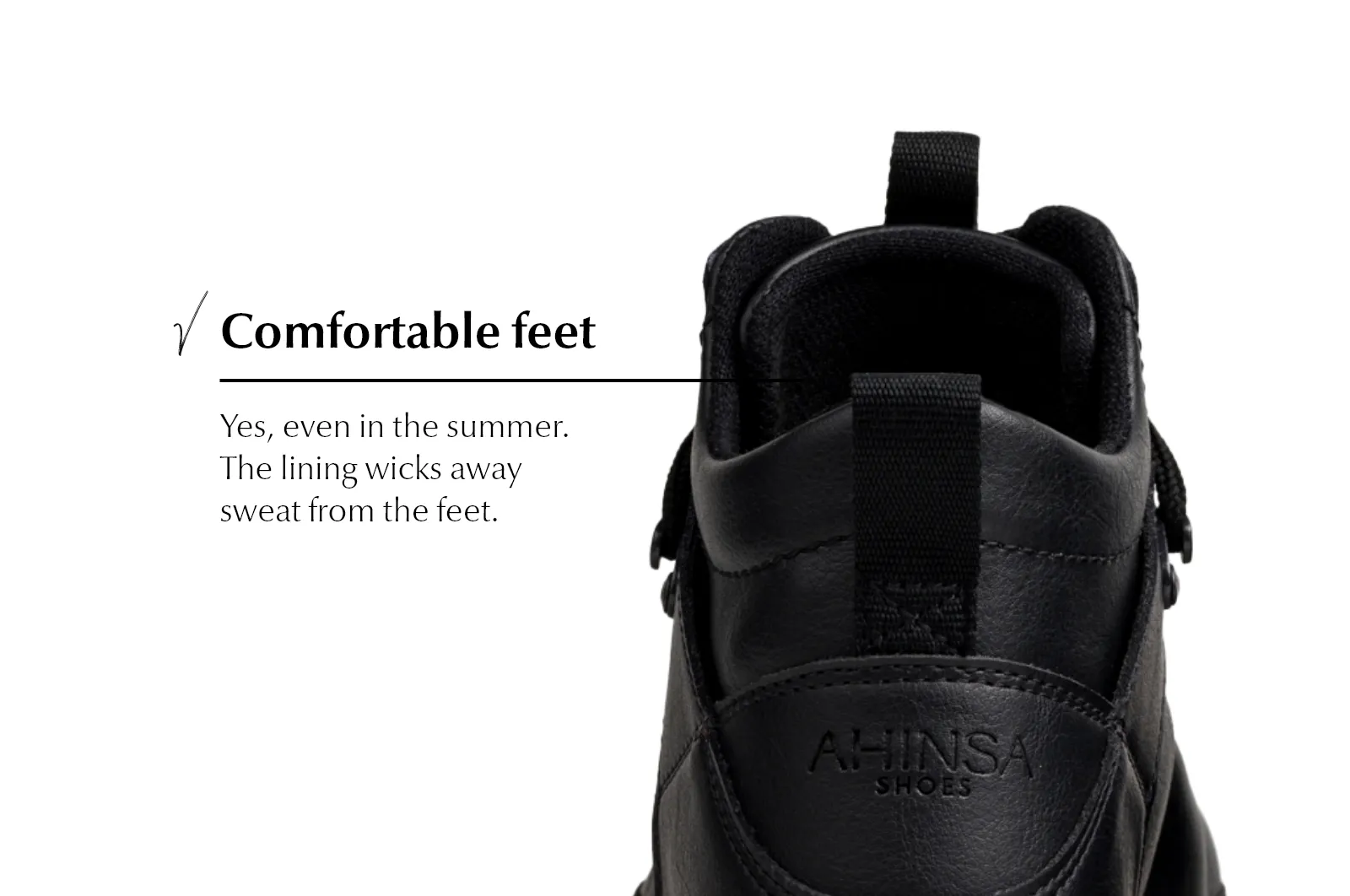 Men's Hiker black xWide barefoot ankle trekking boots