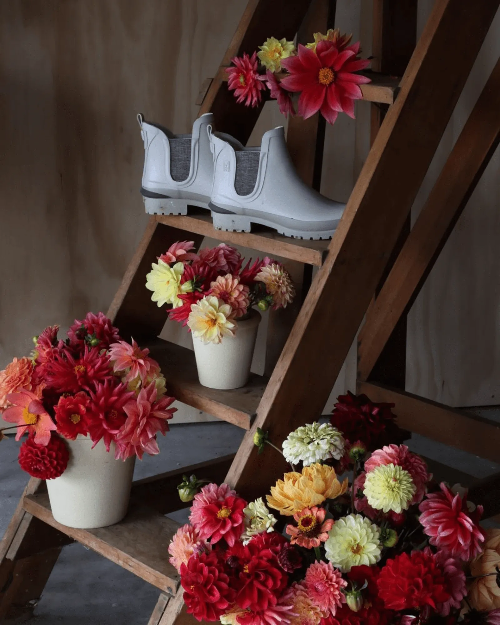ROWAN RAIN BOOT PUTTY RUBBER ANKLE BOOT