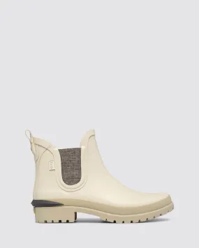 ROWAN RAIN BOOT PUTTY RUBBER ANKLE BOOT