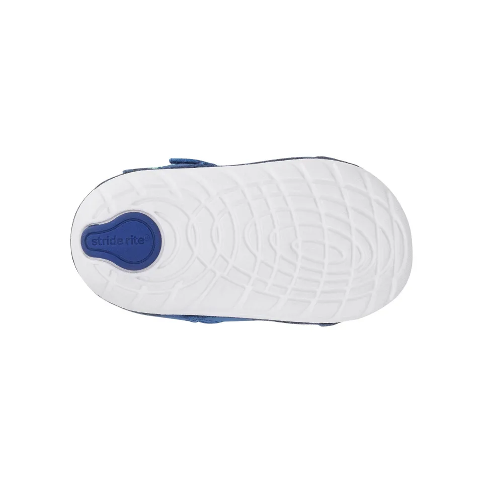 Stride Rite Kylo | Blue/Lime Toddler Sneaker