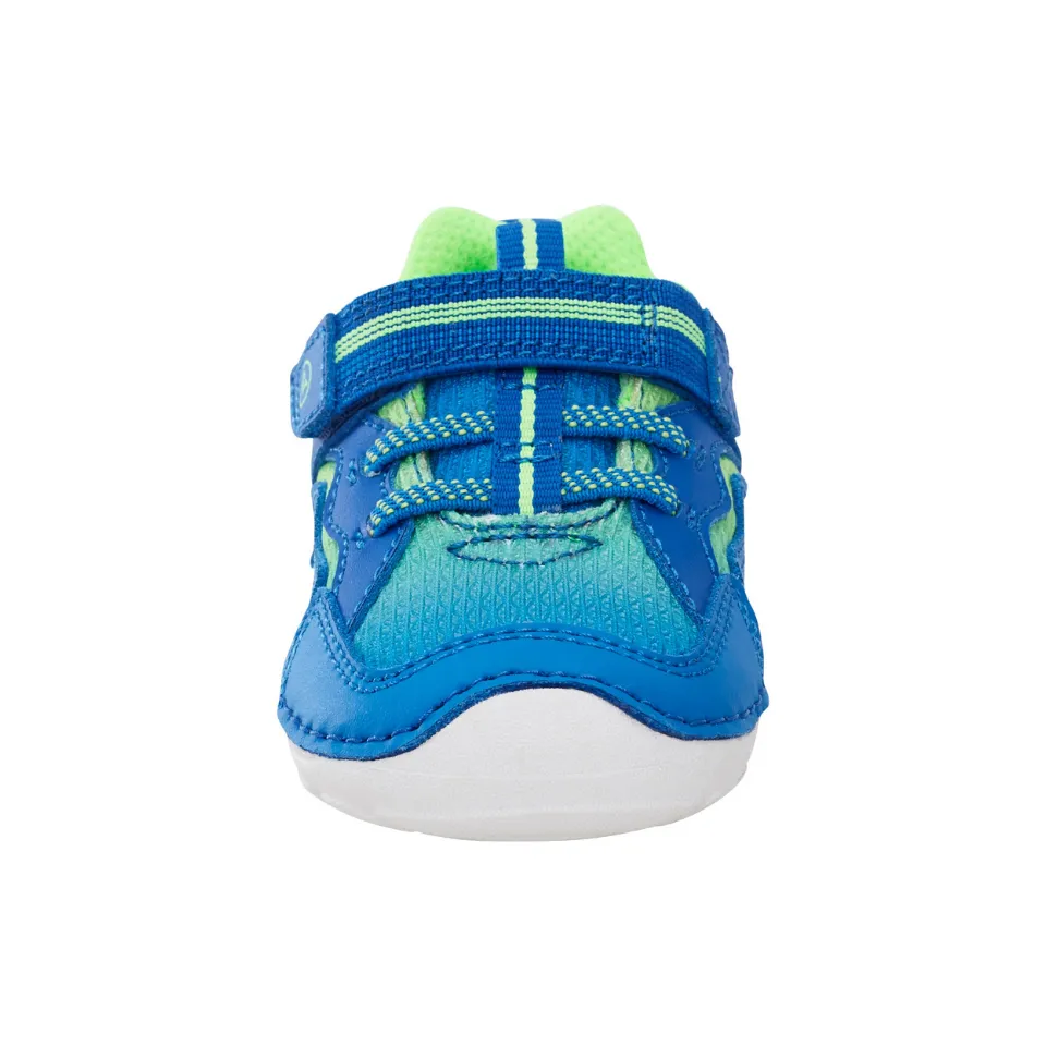 Stride Rite Kylo | Blue/Lime Toddler Sneaker