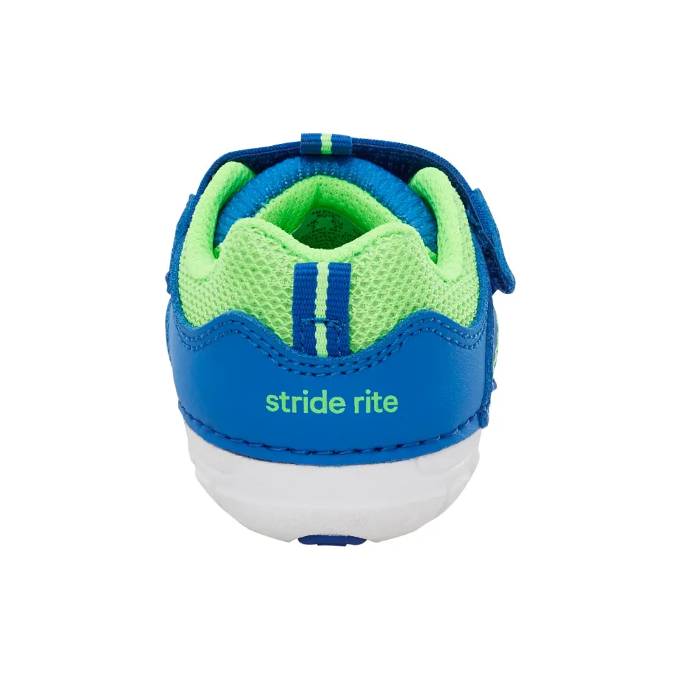 Stride Rite Kylo | Blue/Lime Toddler Sneaker