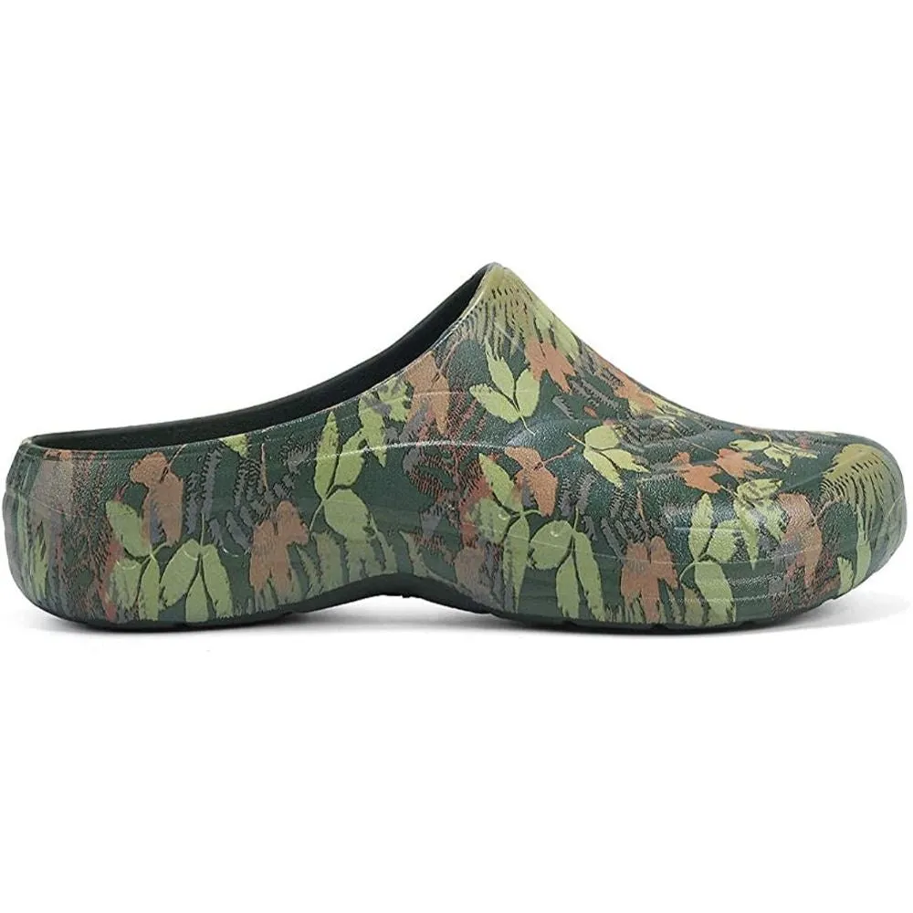 Tgarden Dark Green Multi Print Easy Spirit Garden Clogs