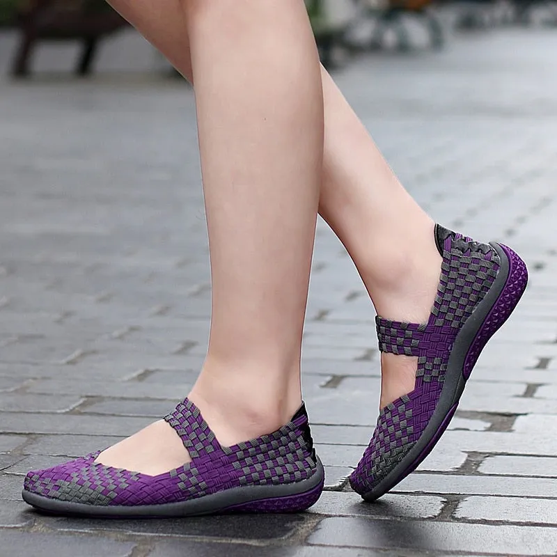 Women Walking Shoes Soft Comfortable Breathable Mother Sneakers