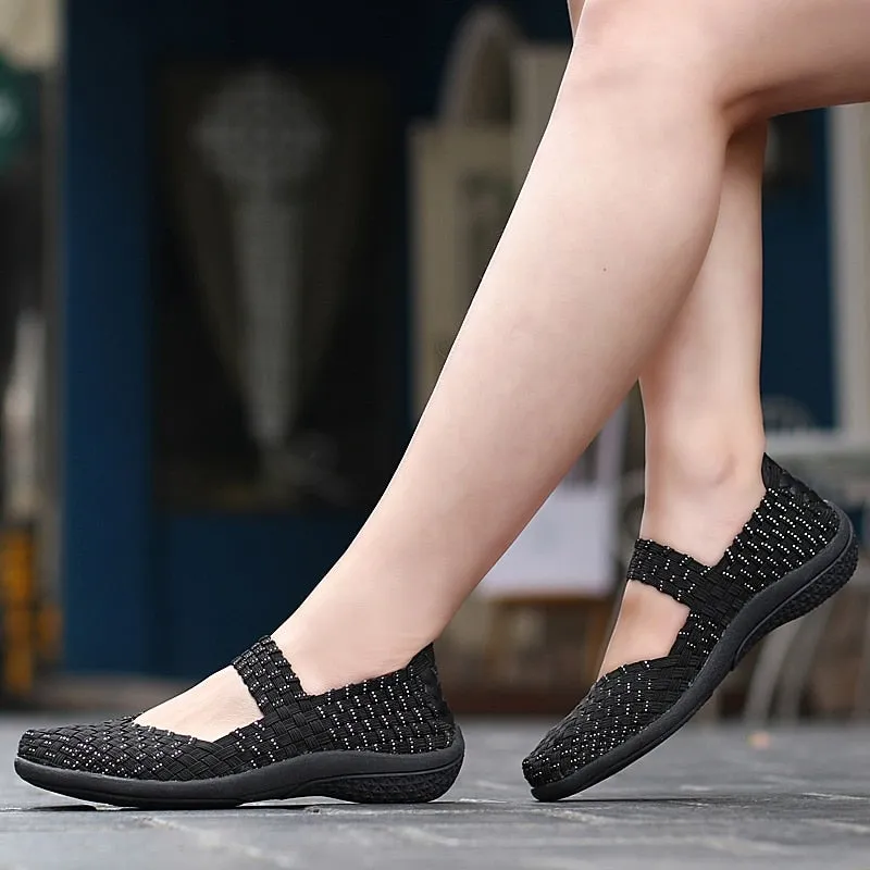 Women Walking Shoes Soft Comfortable Breathable Mother Sneakers